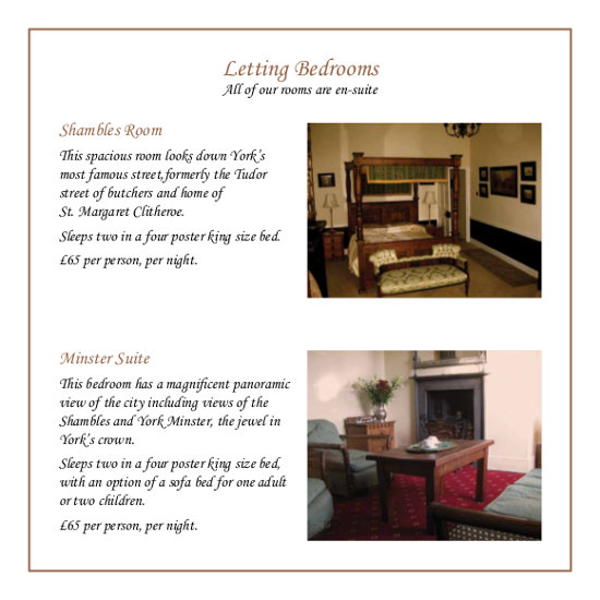 Golden Fleece York Food Menu