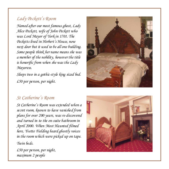 Golden Fleece York Food Menu
